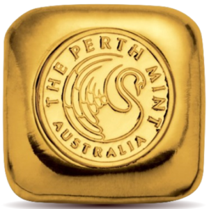 1 oz Perth Mint Gold Cast Bar 999.9