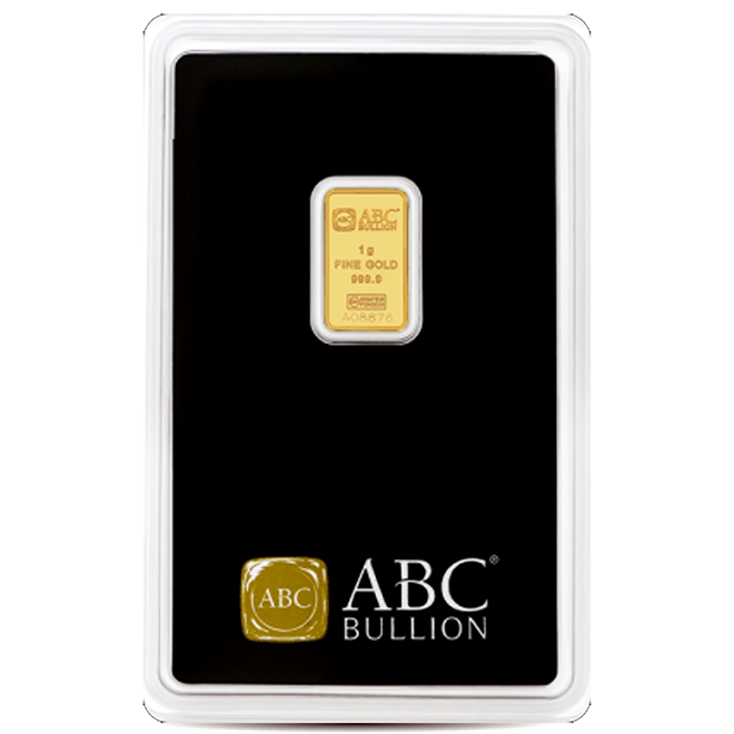 1g ABC Gold Minted Bar 9999