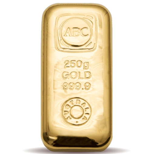 250g ABC Gold Cast Bar 999.9