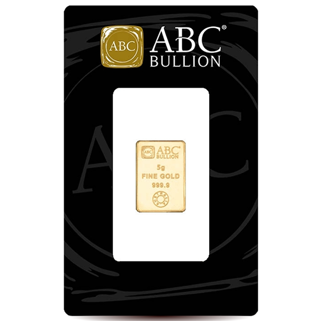 5g ABC Gold Minted Bar 999.9