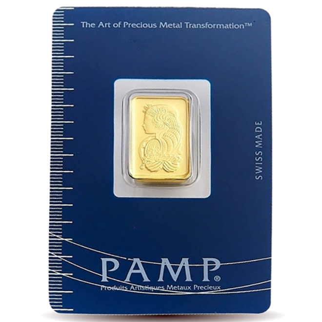 5g PAMP Gold Minted Bar 999.9
