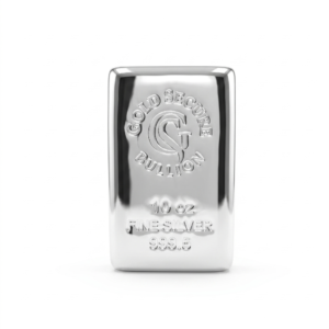 10 oz GoldSecure Silver Cast Bar 999.5