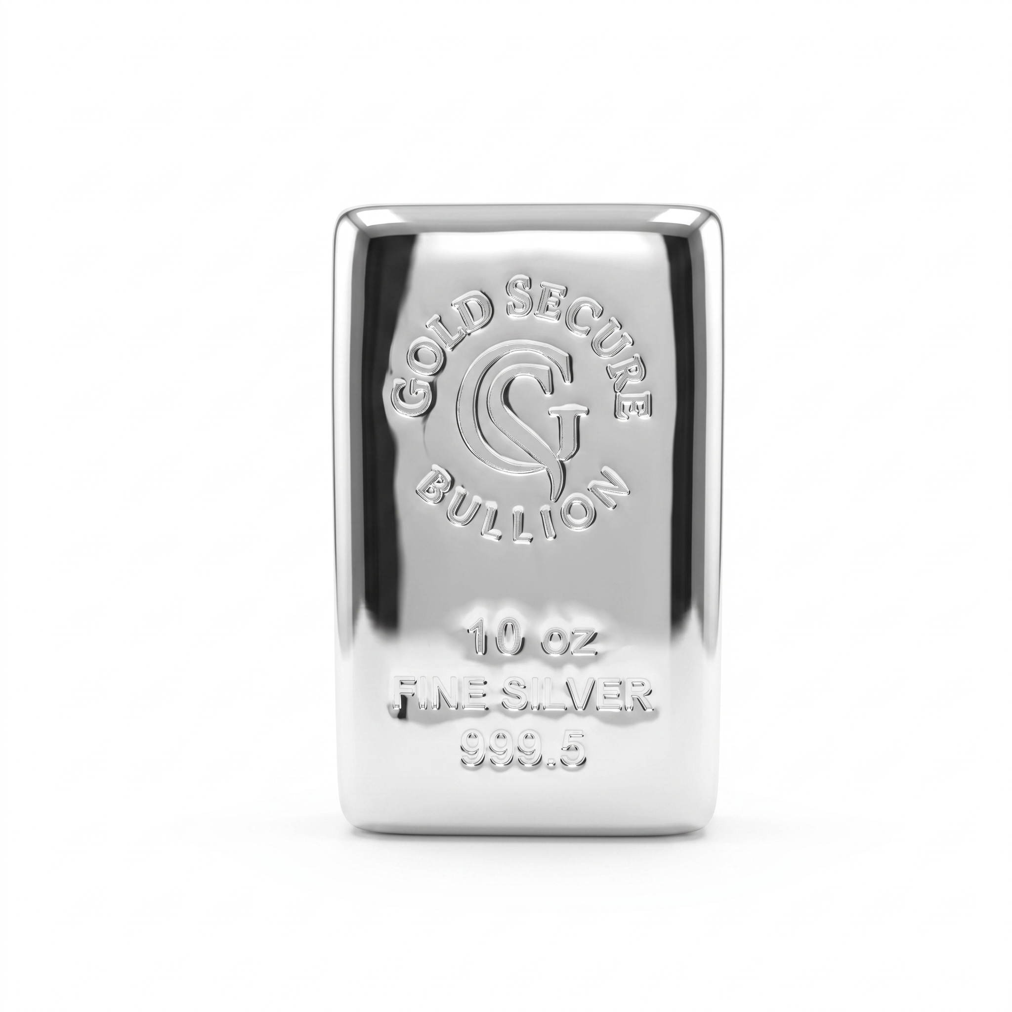 10 oz GoldSecure Silver Cast Bar 999.5
