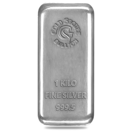 1 Kg GoldSecure Silver Cast Bar 999.5