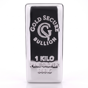 1 kg GoldSecure Silver Cast Bar 999.5