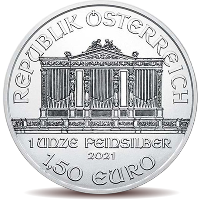 1oz Austrian Philharmonica 2022 Silver Coins