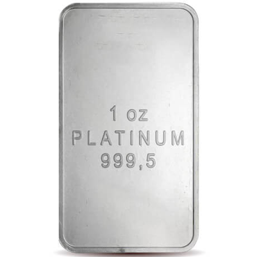 1 OZT Platinum Minted Bar 999