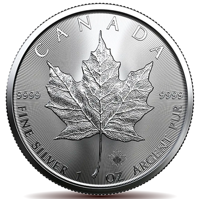 1oz Canadian Maple Leaf Silver Coins