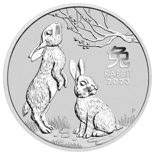 1 oz Perth Mint Rabbit 2023 Silver Coin 999.9