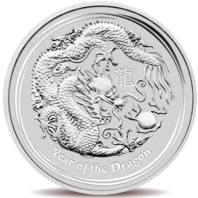 10 oz Perth Mint Dragon 2012 Silver Coin 999.9