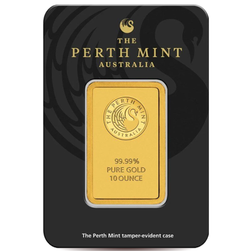 10 oz Perth Mint Gold Minted Bars 999.9