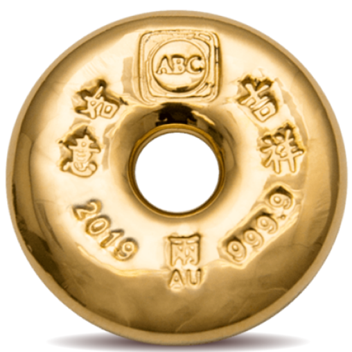 37.5g Tael ABC Gold Cast Bar 999.9