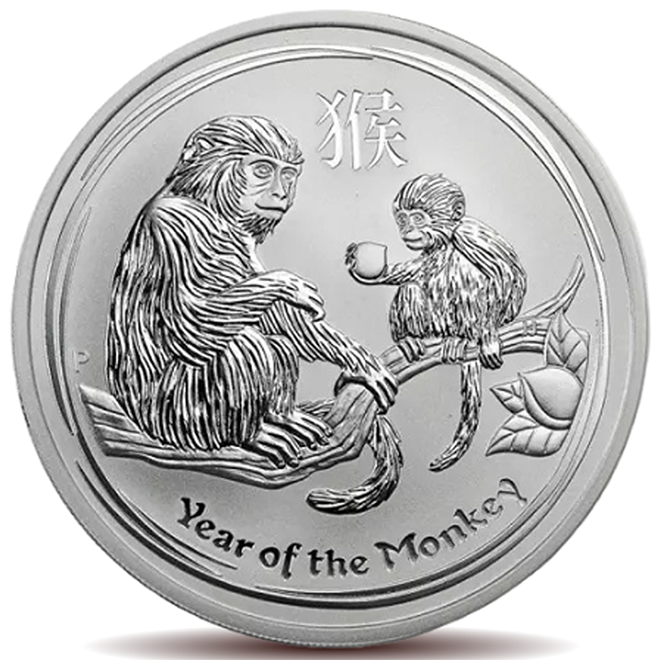 5oz Perth Mint Monkey 2016 Silver Coin