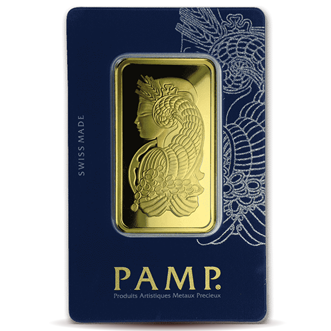 50g PAMP Gold Minted Bar 999.9