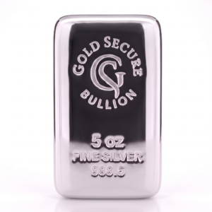 5 oz GoldSecure Silver Cast Bar 999.5