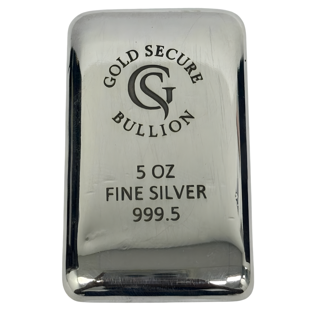 5 oz GoldSecure Silver Cast Bar 999.5