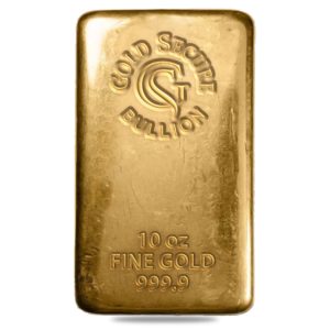 10 oz GoldSecure Gold Cast Bar 999.9