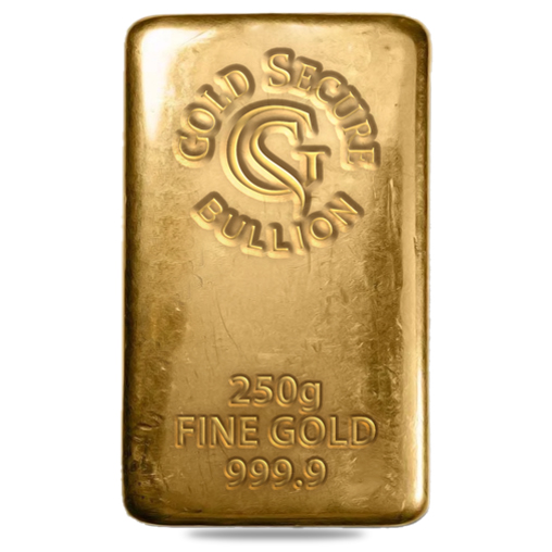 250 g GoldSecure Gold Cast Bar 999.9