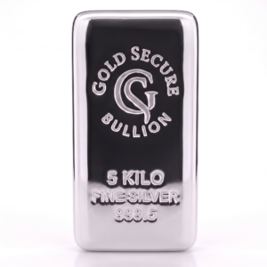 5 kg GoldSecure Silver Cast Bar 999.5