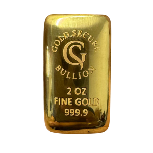 2 oz GoldSecure Gold Cast Bar 999.9