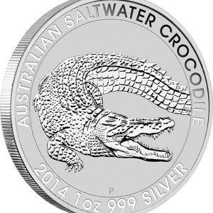 1 oz Perth Mint Saltwater Crocodile Silver Coin 31.1 g 999