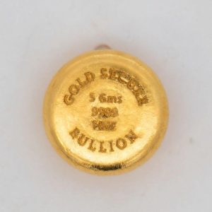 5 g GoldSecure Gold Cast Button 999.9