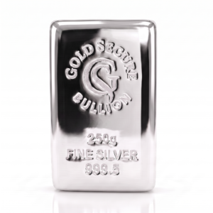 250 g GoldSecure Silver Cast Bar 999.5