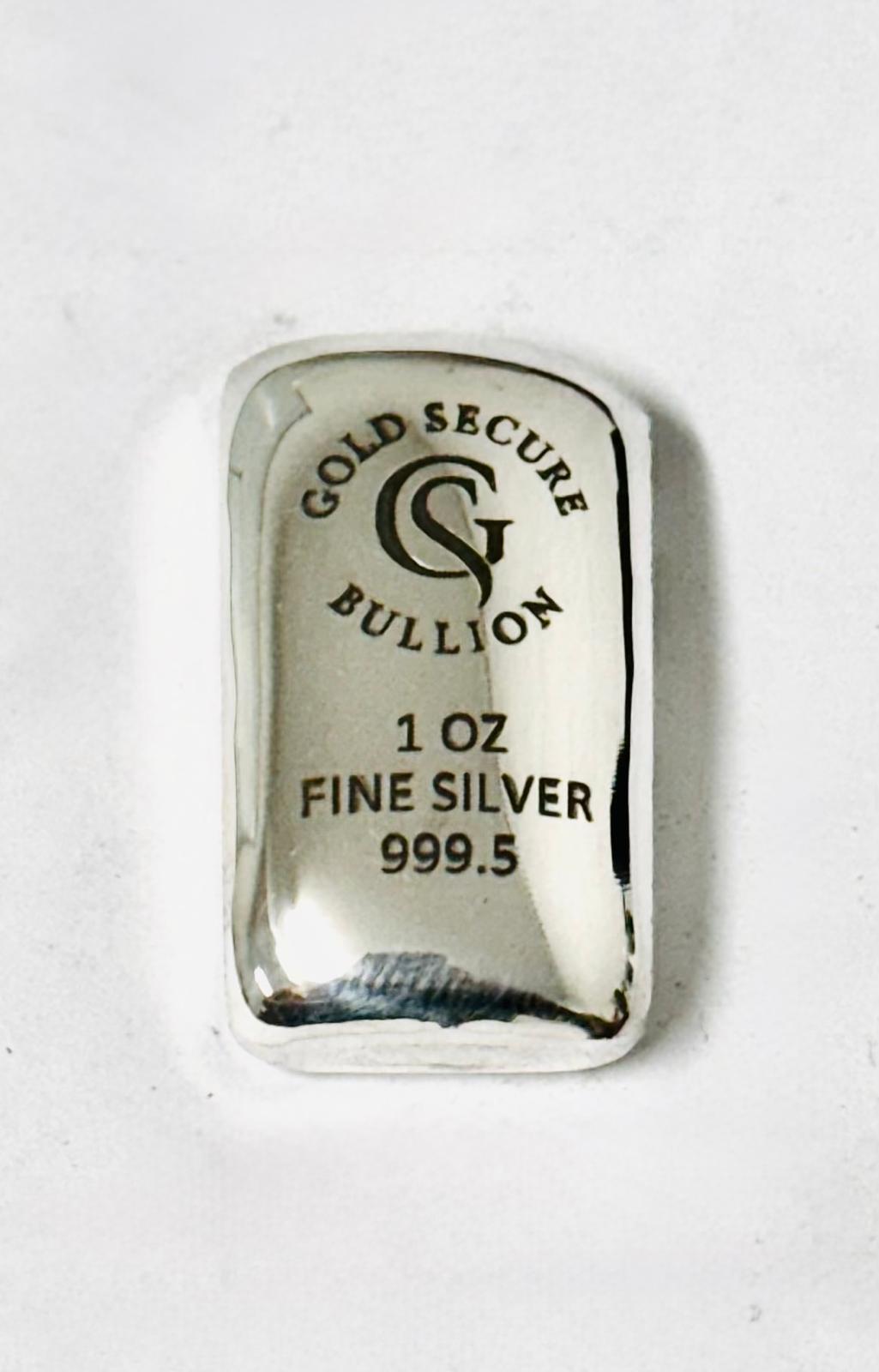 1 oz Goldsecure Cast Silver Bar 999.5