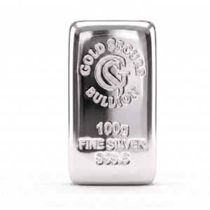 100 g GoldSecure Silver Cast Bar 999.5