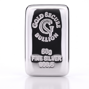 50 g GoldSecure Silver Cast Bar 999.5