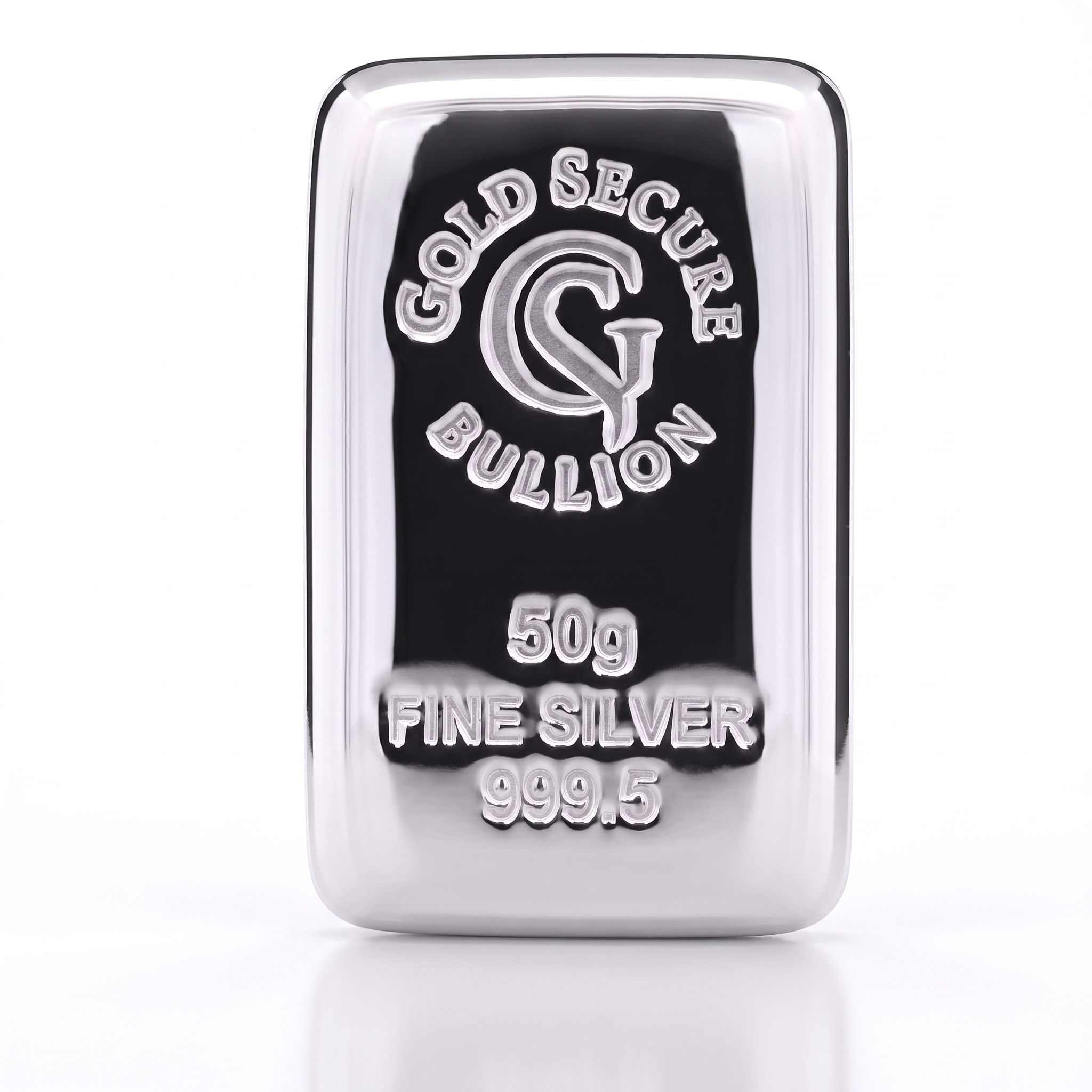 50 g GoldSecure Silver Cast Bar 999.5