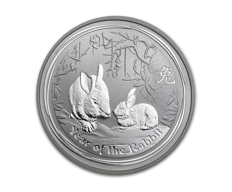 1 oz Perth Mint Rabbit 2011 Silver Coin 31.1 g 999.5