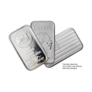 1 oz Random Silver Bullion Cast Bar 31.1 g 999.5