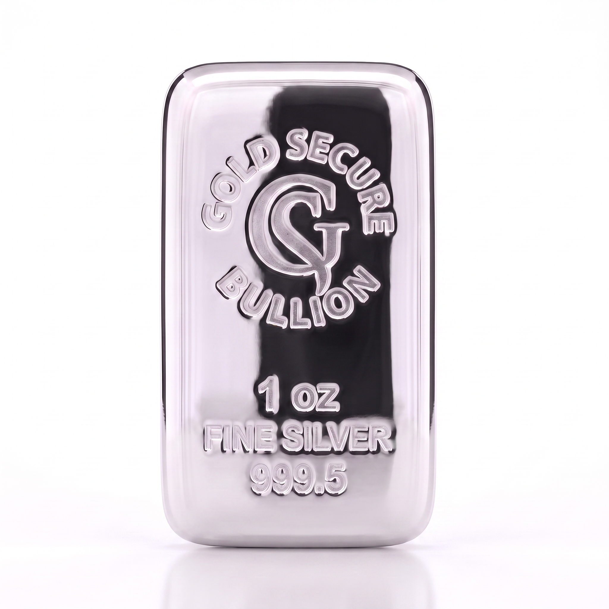 1 oz GoldSecure Rectangle Silver Cast Bar 999.5