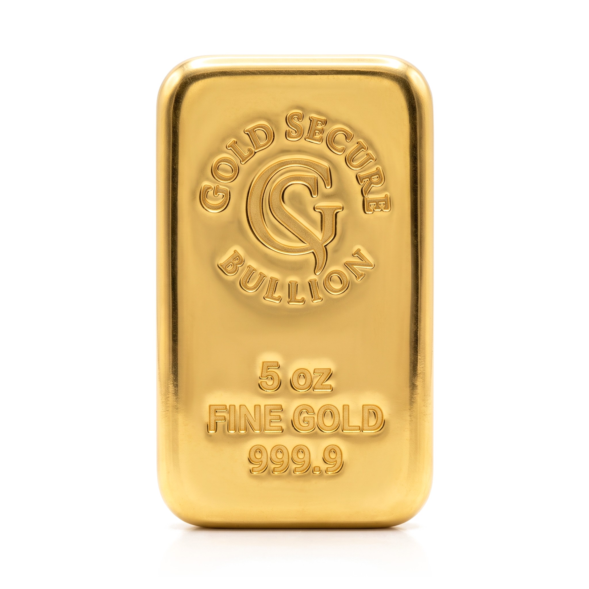 5 oz GoldSecure Gold Cast Bar 999.9